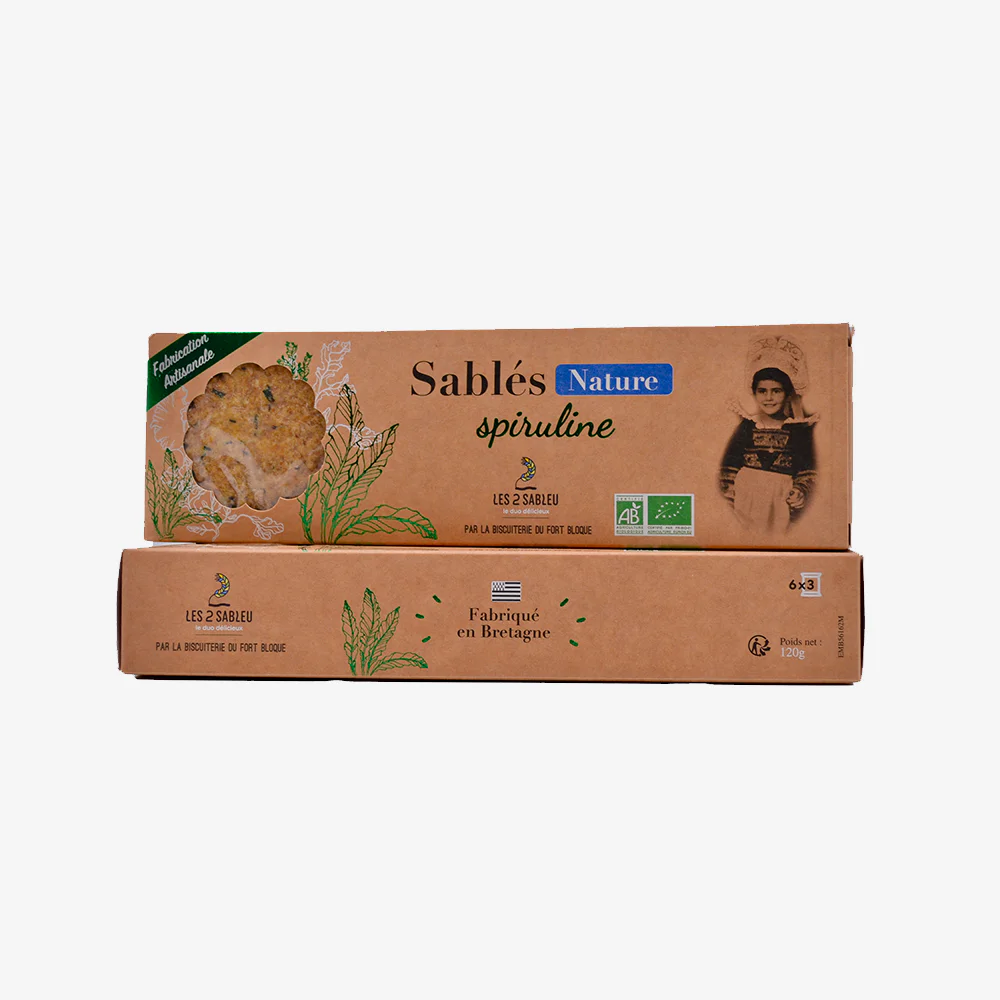 Sablés Spiruline Nature