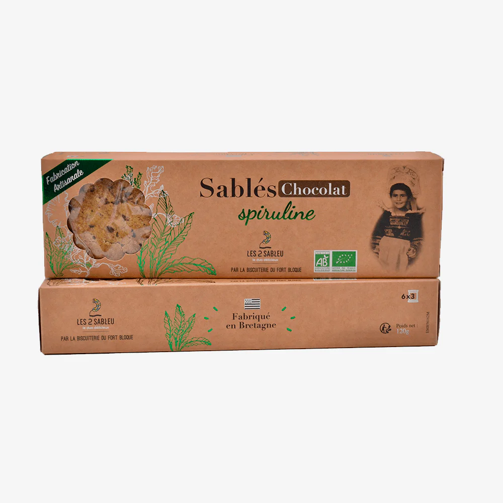 Sablés Spiruline Chocolat