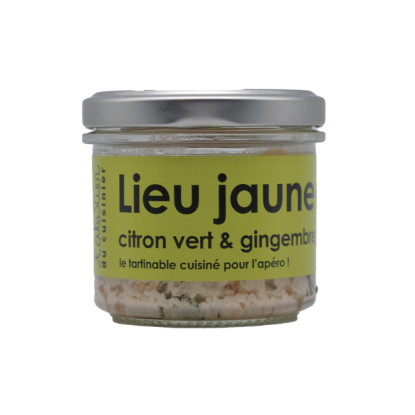 Rillette de lieu jaune citron vert et gingembre