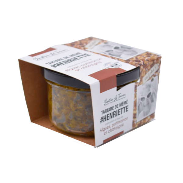 Tartare de Mémé Henriette algues, potimarron et châtaigne