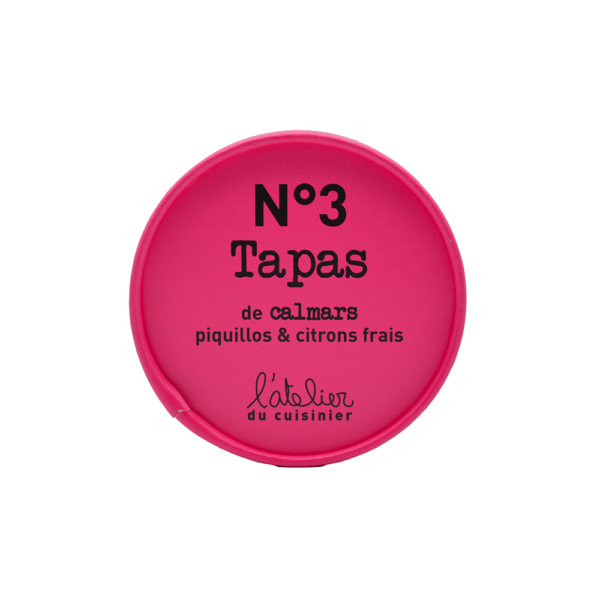 Tapas de calmars piquillos et citrons frais