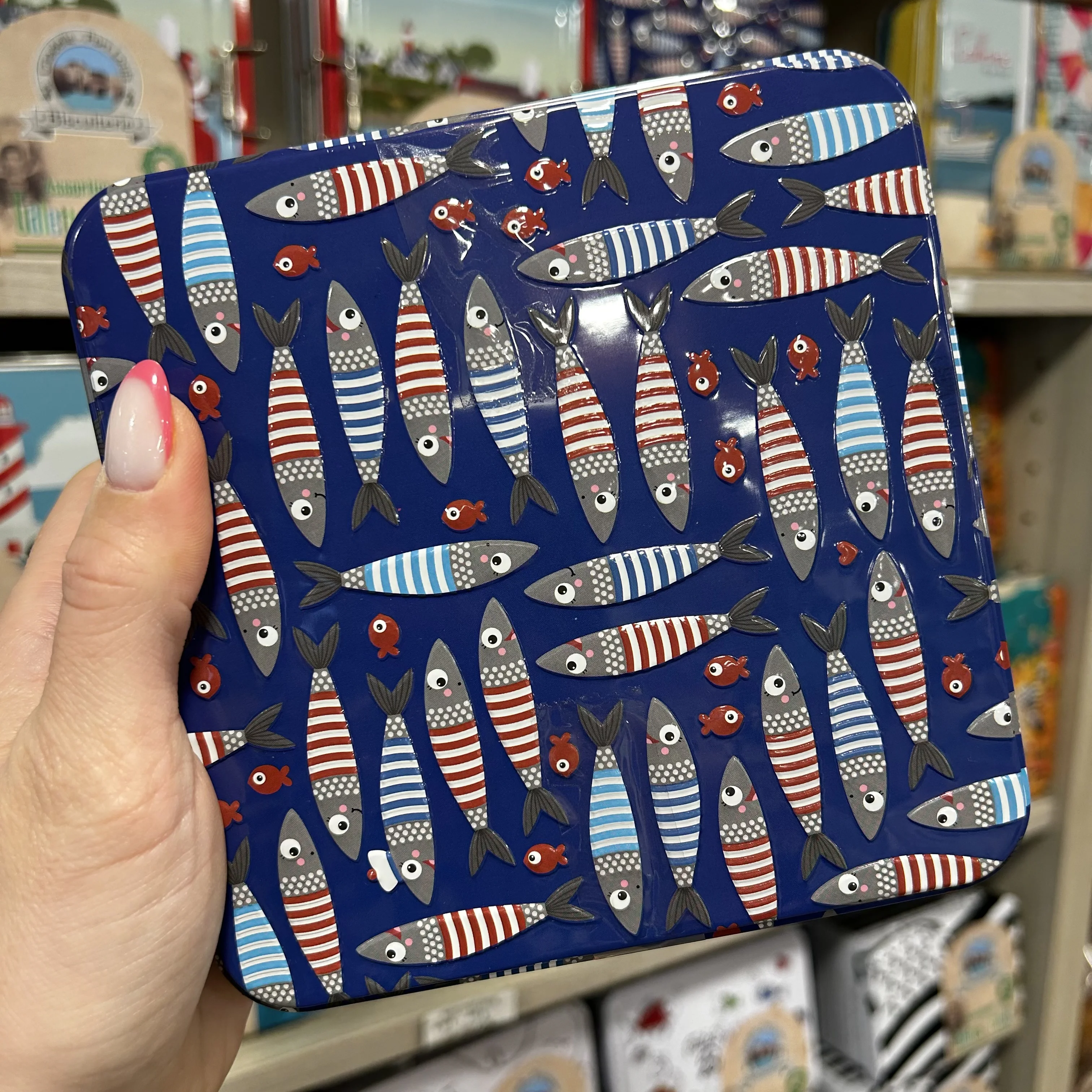 Boite de biscuits collection sardines