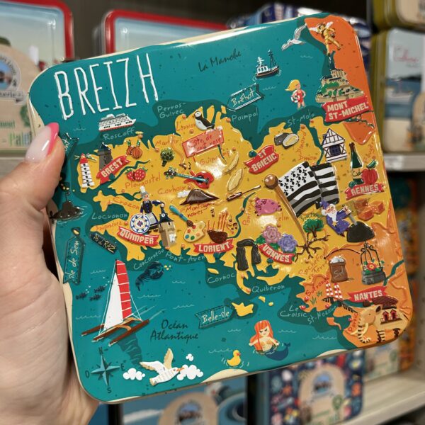 Boîte métal bretagne 180g assortiments biscuits