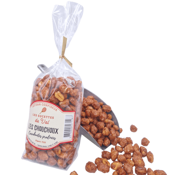 Les Chouchoux, cacahuètes pralinées Les Sucettes du Val Artisan Confiseur
