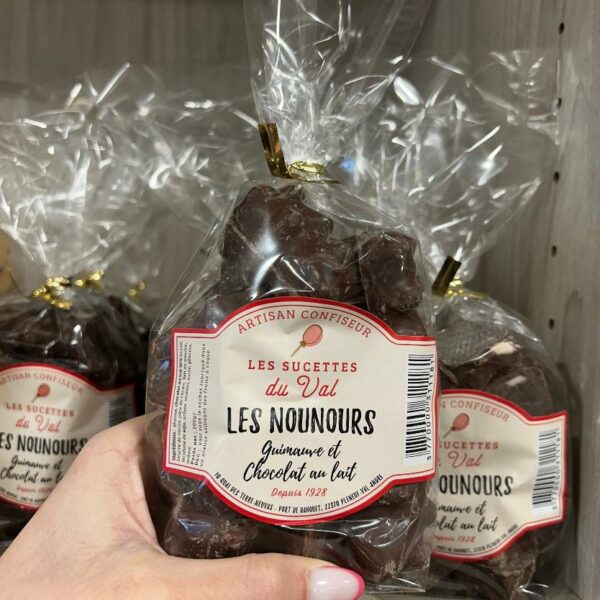 Les nounours – guimauve et chocolat au lait Les Sucette du Val Artisan confiseur