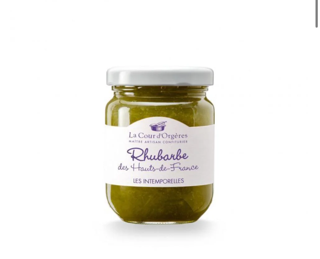Confiture de rhubarbe 110g La Cour d'Orgères