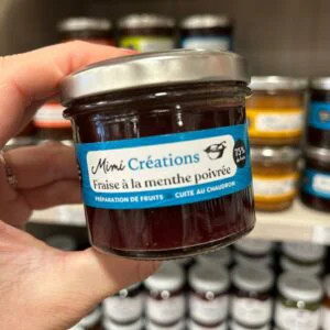Confiture de fraise à la menthe poivrée Mimi Créations