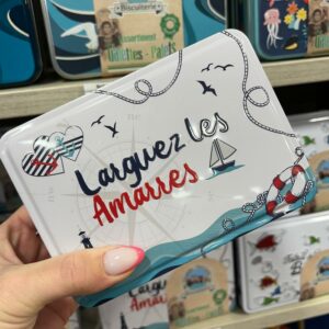 Boîte métal 180g Larguez les amarres assortiments biscuits