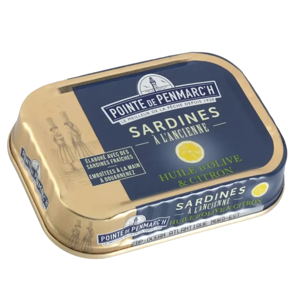 Sardines à l’huile d’olives et citron Pointe de Penmarc'h